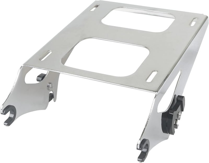 SWESGI SWESG Detachable Two-Up Tour Trunk Rack Mounting Luggage Rack Fit for Harley Davidson Touring, Tour Trunk Rack Compatible for Street Glide Road Glide Road King Electra Glide 2014-2023 (Chrome-2) - Image 1